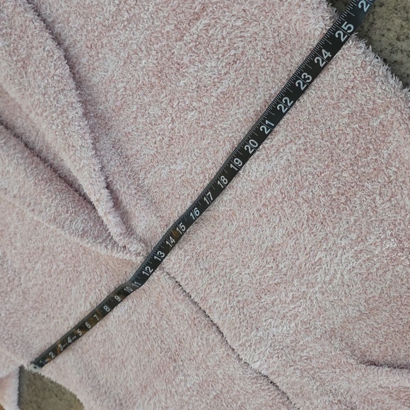 Barefoot Dreams Cozy Chic Heather Pink/white Bathrobe! - Picture 9 of 12